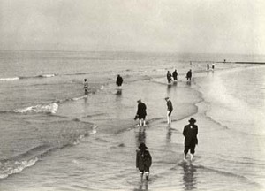 Blankenberge (Belgio). Bassa Marea