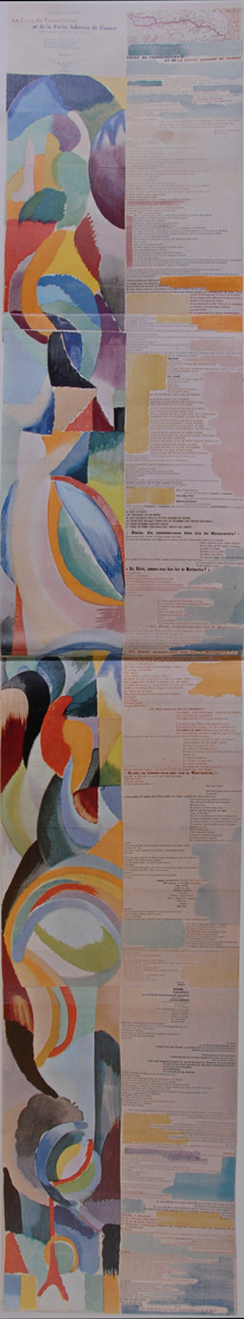 DSC_0161mod1 Blaise Cendrars Prose du transsibérien et de la petite Jehanne de France con pochoir di Sonia Delaunay Paris, Editions des hommes nouveaux, 1913 Firenze, Biblioteca Nazionale Centrale, F:A: DELS. D.1