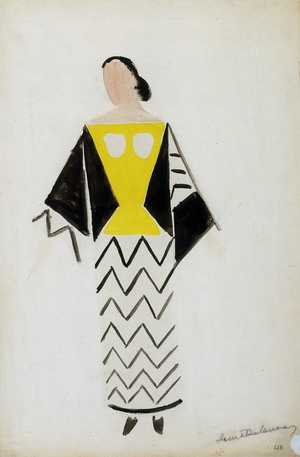 SD_236 Progetto di costume per Jacqueline Chaumont per "Le Coeur à gaz", 1923 Acquarello su carta Courtesy Fondazione Marconi, Milano