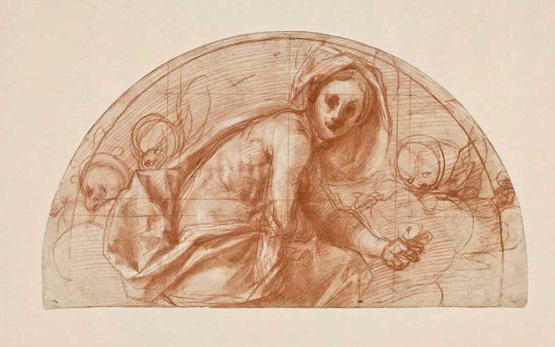 Lunetta con Santa Cecilia
