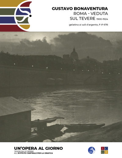 Gustavo Bonaventura Roma - veduta sul Tevere, 1900-1924 gelatina ai sali d'argento Inv.: F-P 678