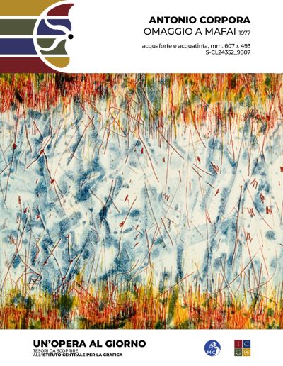 Antonio Corpora Omaggio a Mafai, 1977 acquaforte e acquatinta, mm. 607 x 493 Inv.: S-CL24352_9807