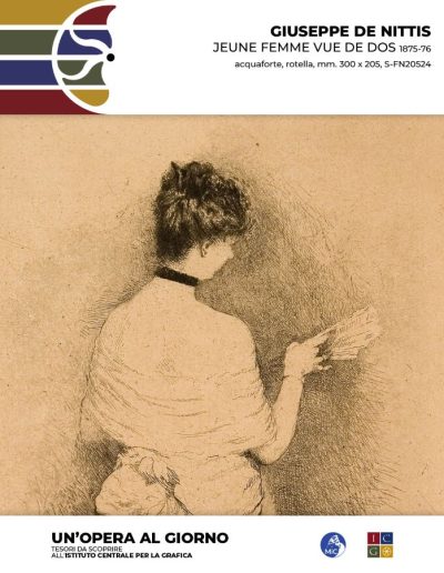 Giuseppe De Nittis Jeune femme vue de dos, 1875-76 acquaforte, rotella, mm. 300 x 205 Inv.: S-FN20