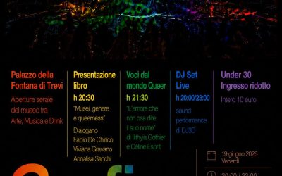 Grafica Pride: al Palazzo della Fontana di Trevi una serata di arte, musica e inclusione