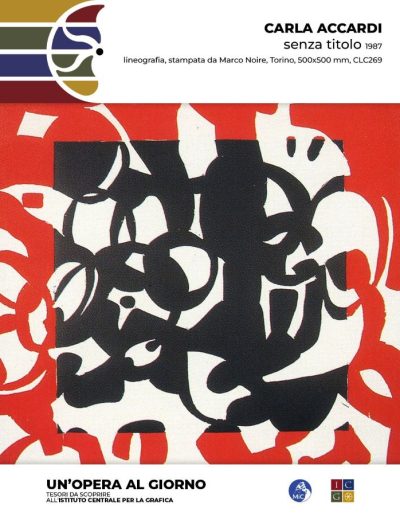 Carla Accardi Senza titolo, 1987, lineografia, stampata da Marco Noire, Torino, 500x500 mm, Inv.: CLC269