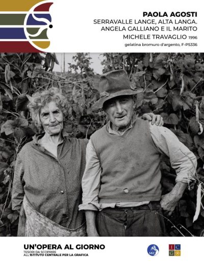 Paola Agosti Serravalle Lange, alta Langa. Angela Galliano e il marito Michele Travaglio, 1996 gelatina bromuro d’argento Inv.: F-P5336