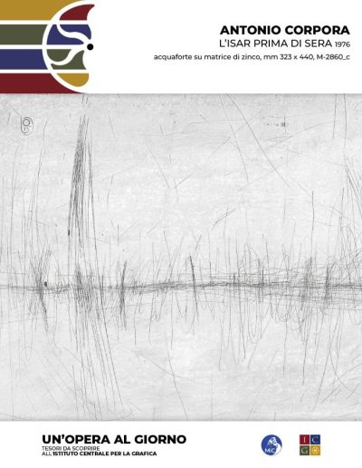 Antonio Corpora L’Isar prima di sera, 1976 acquaforte su matrice di zinco, mm 323 x 440 Inv.: M-2860_c