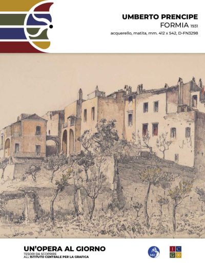 Umberto Prencipe Formia, 1931 acquerello, matita, mm. 412 x 542 Inv.: D-FN329