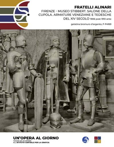 Fratelli Alinari FIRENZE - Museo Stibbert. Salone della Cupola. Armature Veneziane e Tedesche del XIV secolo, 1906 post-1910 ante gelatina bromuro d'argento Inv.: F-P4169